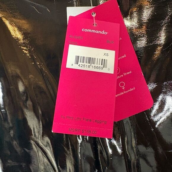 Commando Faux Patent Leather Flare Leggings NWT - Picture 9 of 11